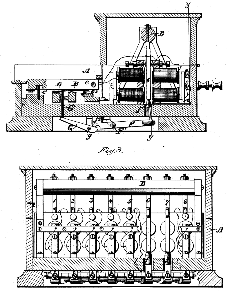 格雷电谐声电报机专利，1876年