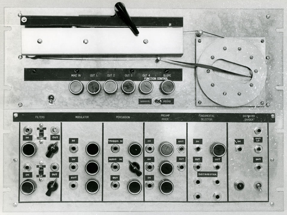音频系统合成器前面板